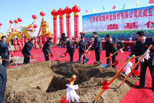 敦煌種業(yè)武威玉米種子加工廠生產(chǎn)線項(xiàng)目正式開(kāi)工建設(shè)